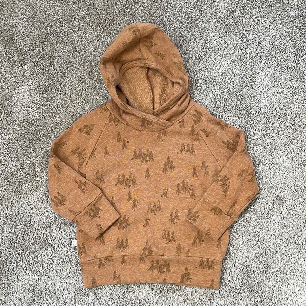 Childhoods Clothing Trees on Honey Hoodie